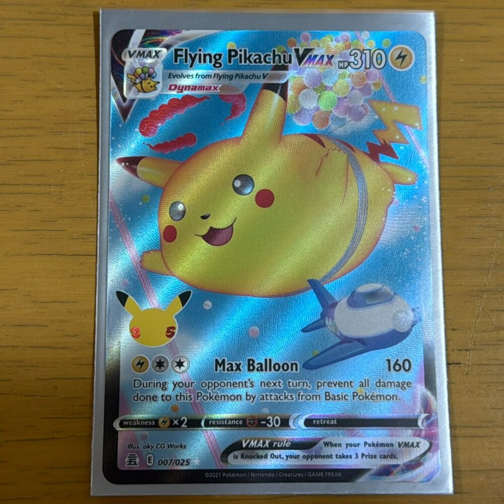 Pokémon Flying Pikachu VMAX 007/025 Celebrations Ultra Rare